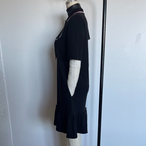 *SOLD* LOVE MOSCHINO Glittered printed stretch-cotton piqué tennis dress - Picture 3 of 15